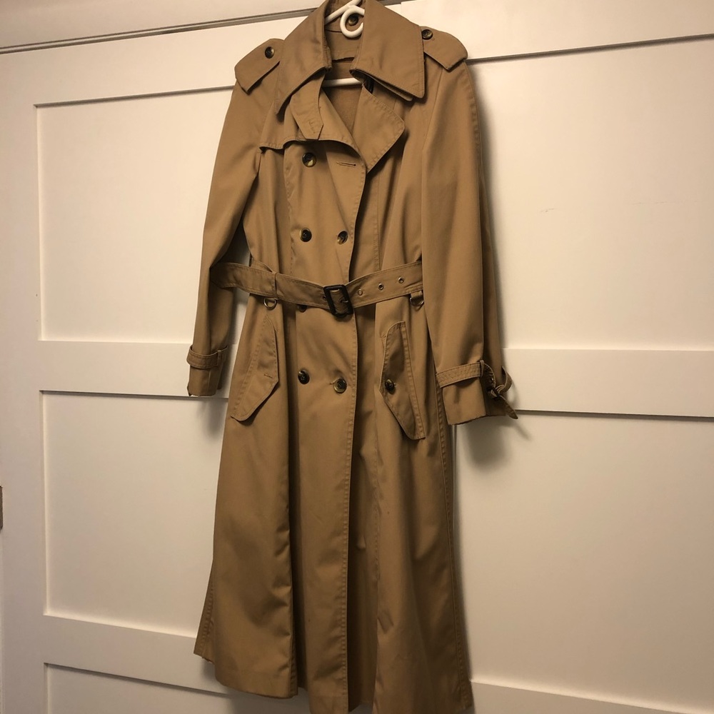 🧥Vintage trench coat w/ removable wool liner